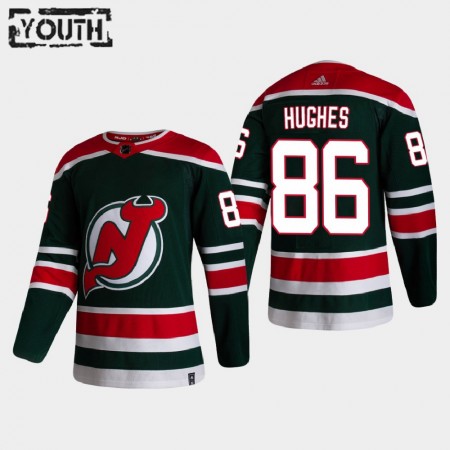 New Jersey Devils Dresy Jack Hughes 86 2020-21 Reverse Retro Authentic - Dětské